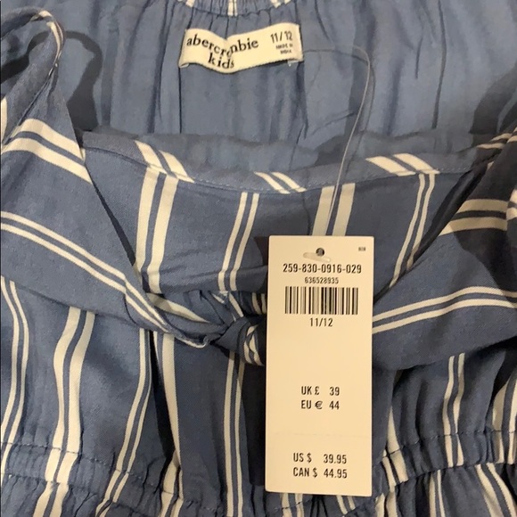 Abercrombie and Fitch Blue and white jumpsuit - Picture 4 of 4